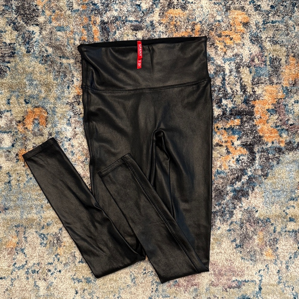 SPANX Faux Leather Leggings - NWOT